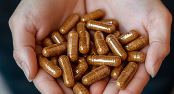 Photograph of supplements for post-menopause health.