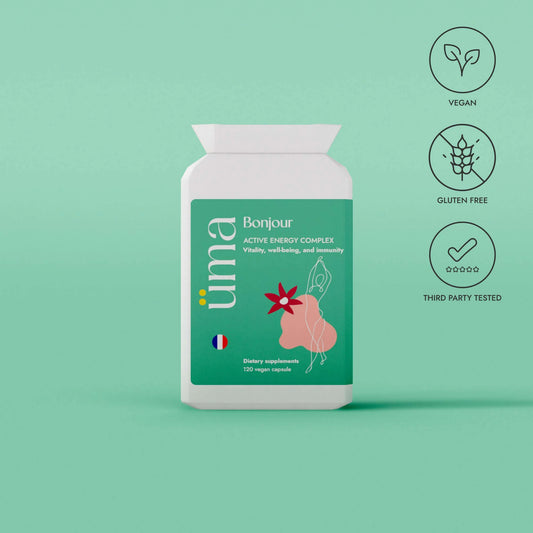 Imagine starting each day with renewed energy. With Bonjour, 17 vitamins, minerals, fibers, and probiotics join forces to give you just that: vitality, a stronger immune system, and an extra boost against fatigue.