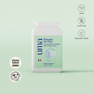 Bouquet de Flore es tu solución para una digestión saludable y una desintoxicación efectiva durante la menopausia. Esta fórmula única, enriquecida con hierbas activas y probióticos, combate el crecimiento excesivo de Candida, alivia la hinchazón y los gases, y fortalece tu inmunidad.