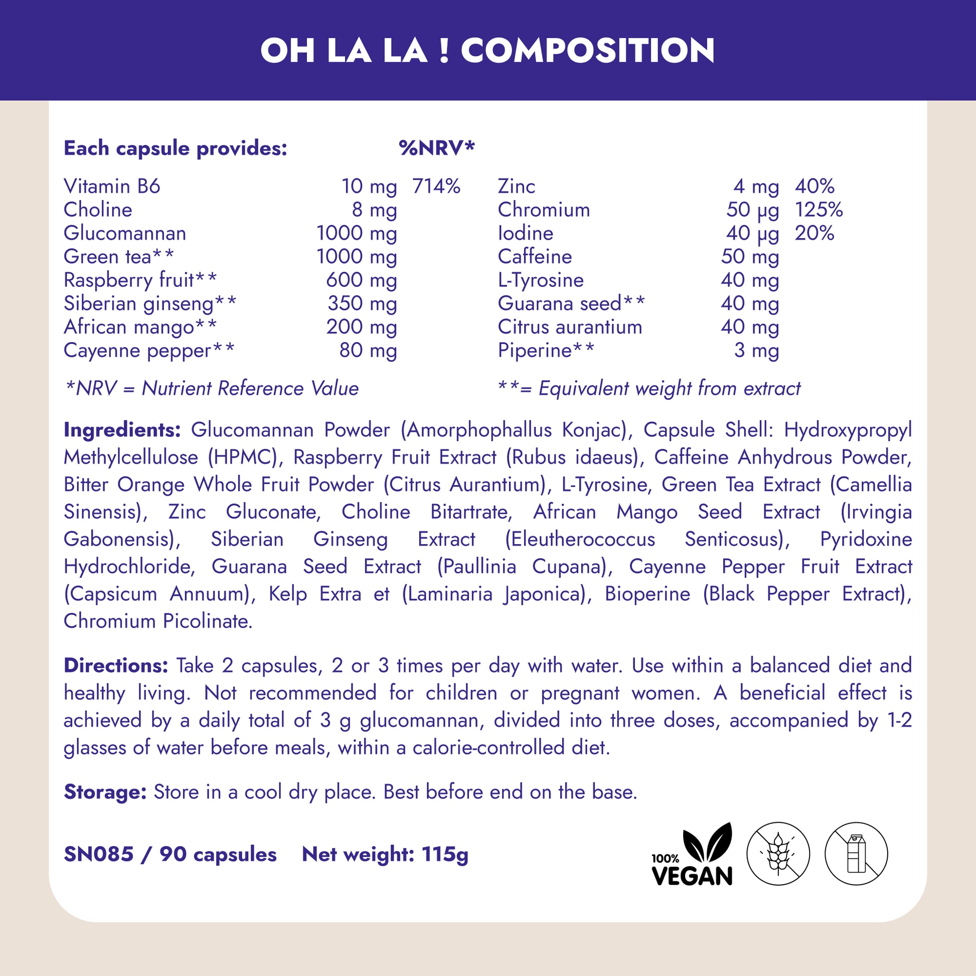 Meet Oh La La, the groundbreaking weight management formula designed just for women facing menopause. It's your secret weapon against the dreaded menopause belly, helping you shed stubborn fat, curb cravings, and unleash vibrant energy. Join over 190,000 women who have transformed their lives with Oh La La and start your journey to lasting change today.